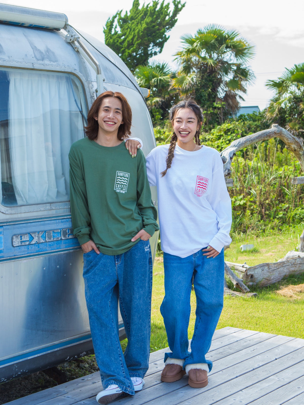 サーファーズコーヒーコラボ 長袖Tシャツ -  MGRN