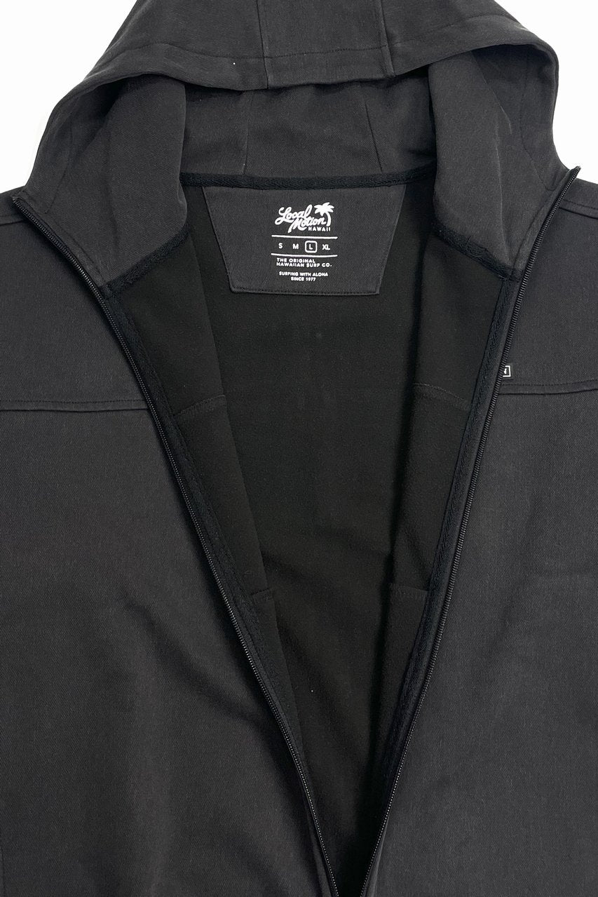 DENIM BONDING ZIP PARKER