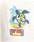 ホヌ柄切リ貼リワッペンTシャツ