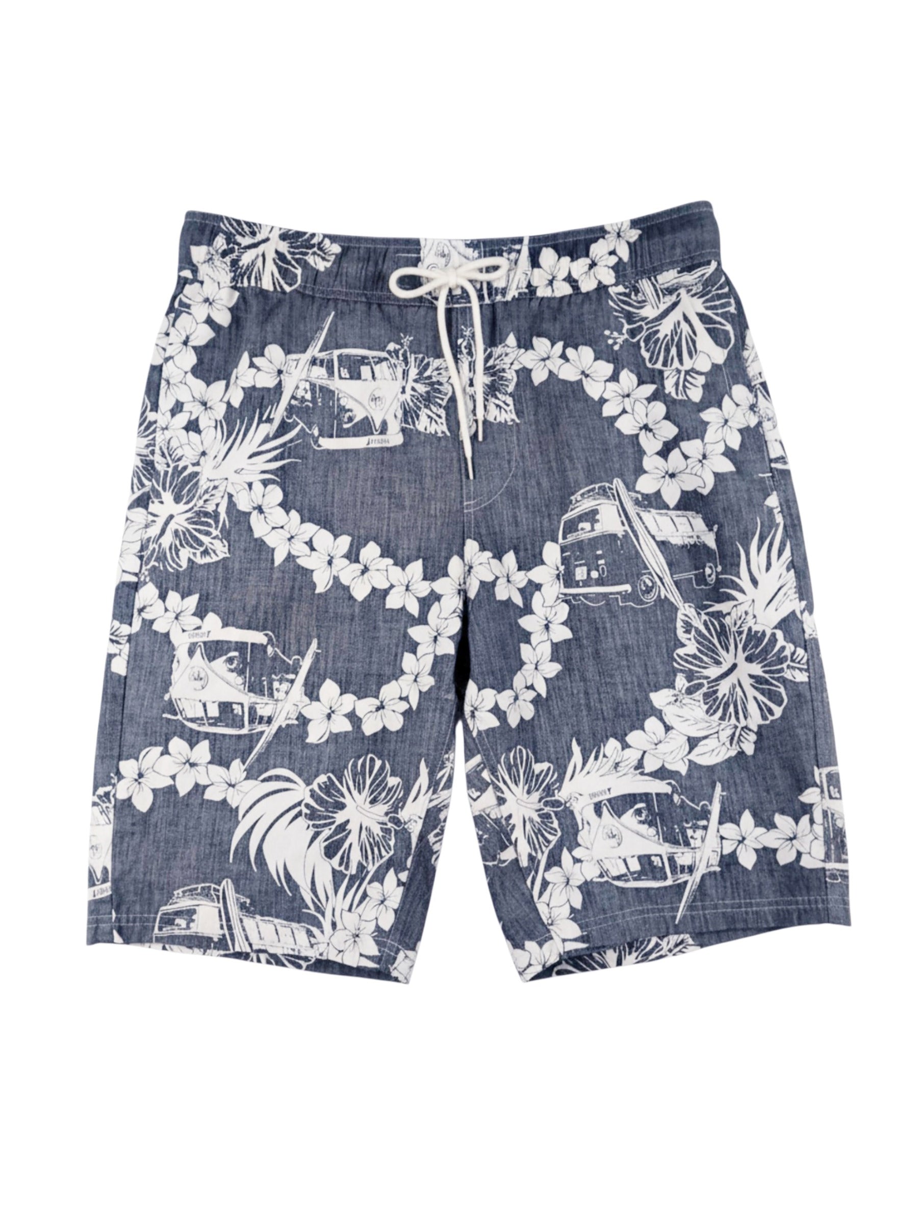 綿アロハショーツ - NVY