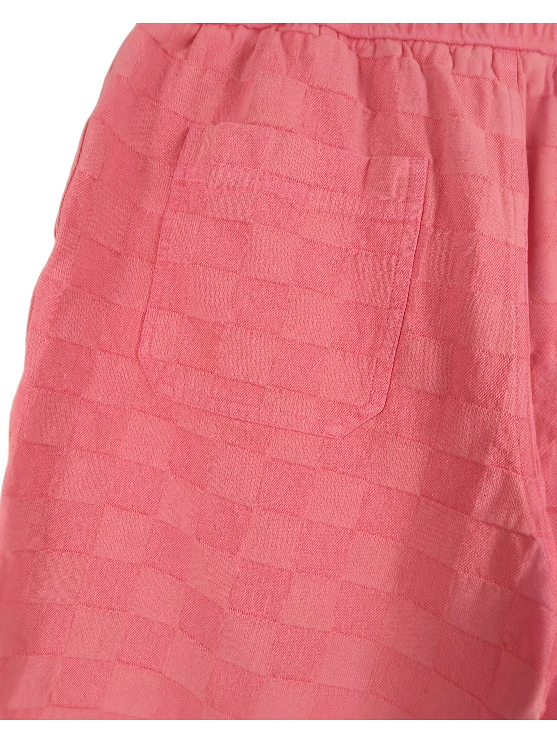 変わり織りピグメントショーツ - PNK