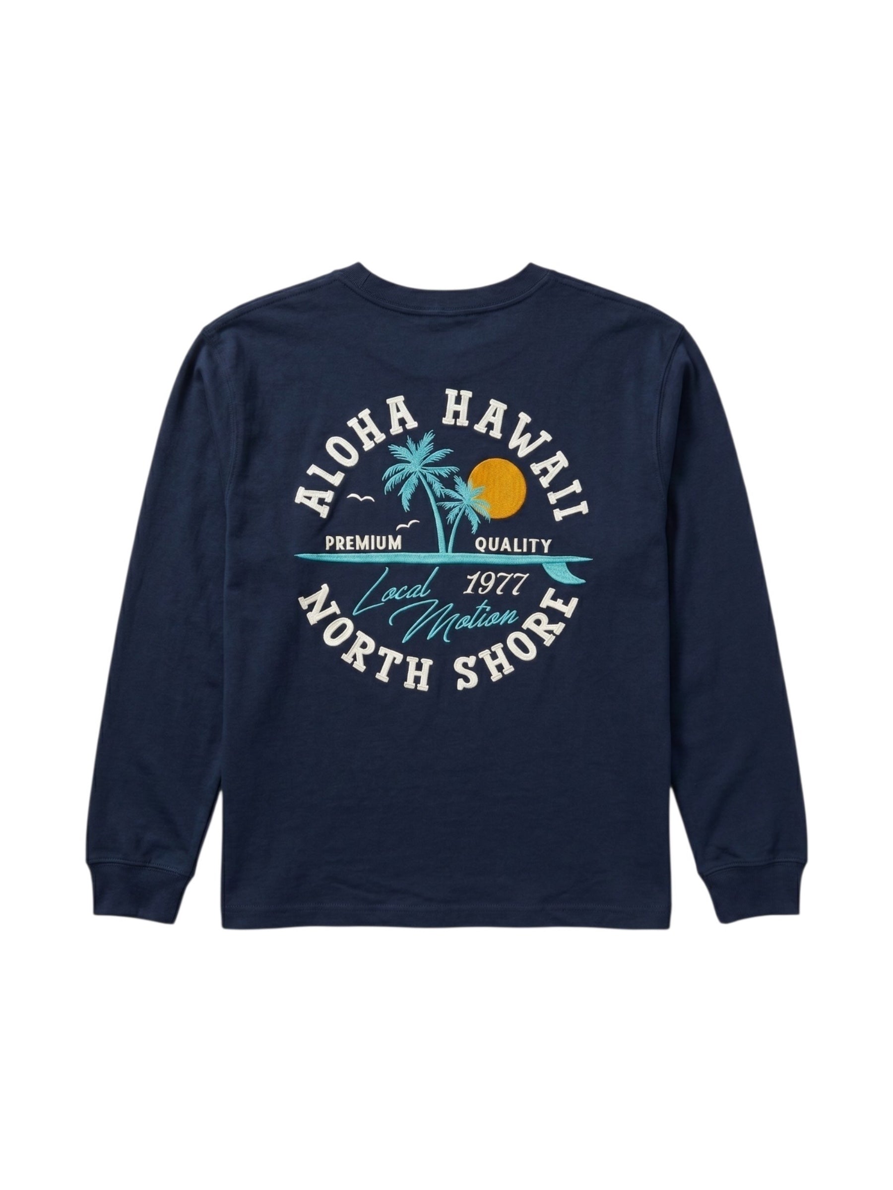 アロハハワイサークル刺繍ロングTシャツ - KNVY