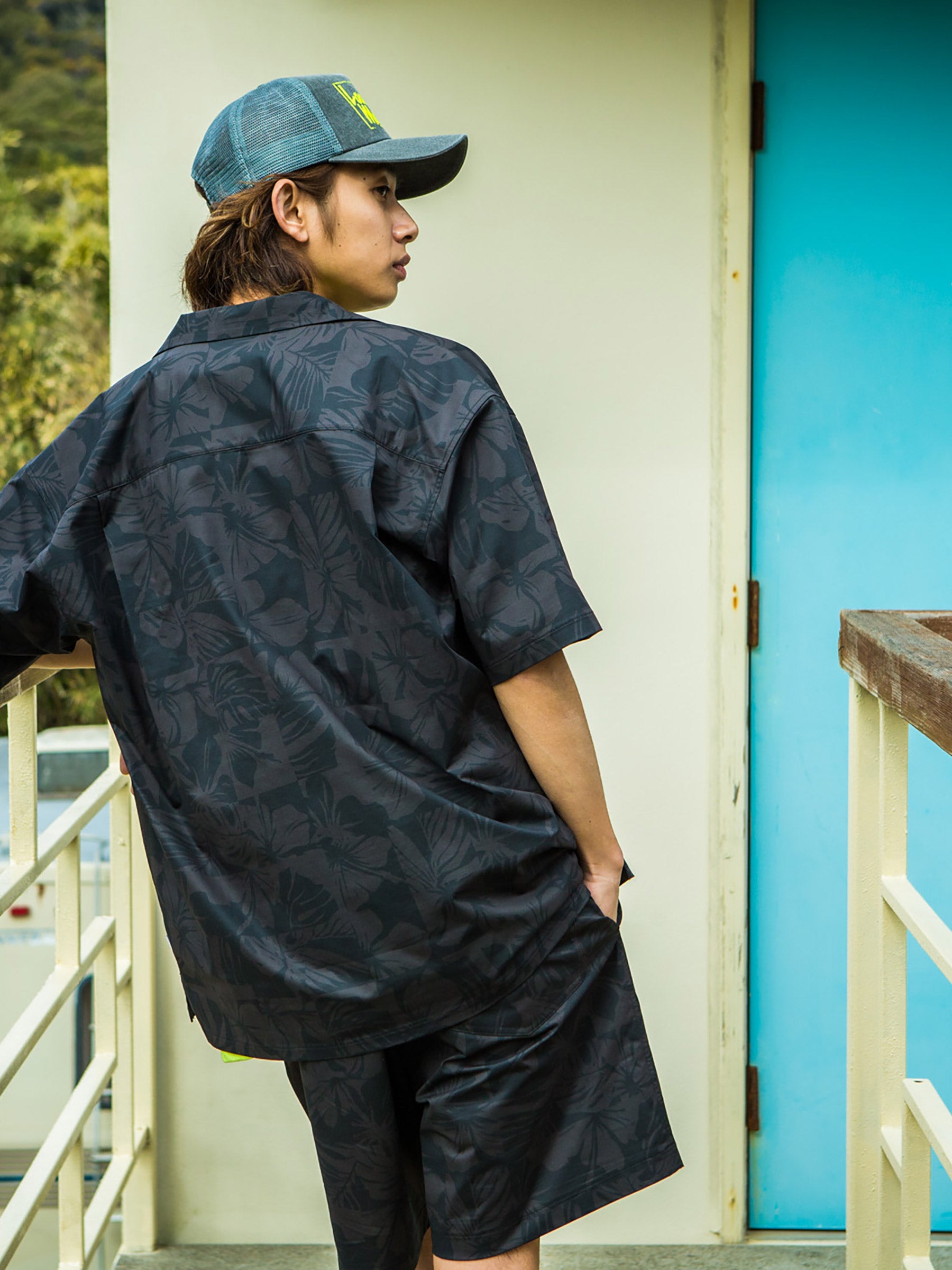 ハワイ柄 ペアテックスショーツ