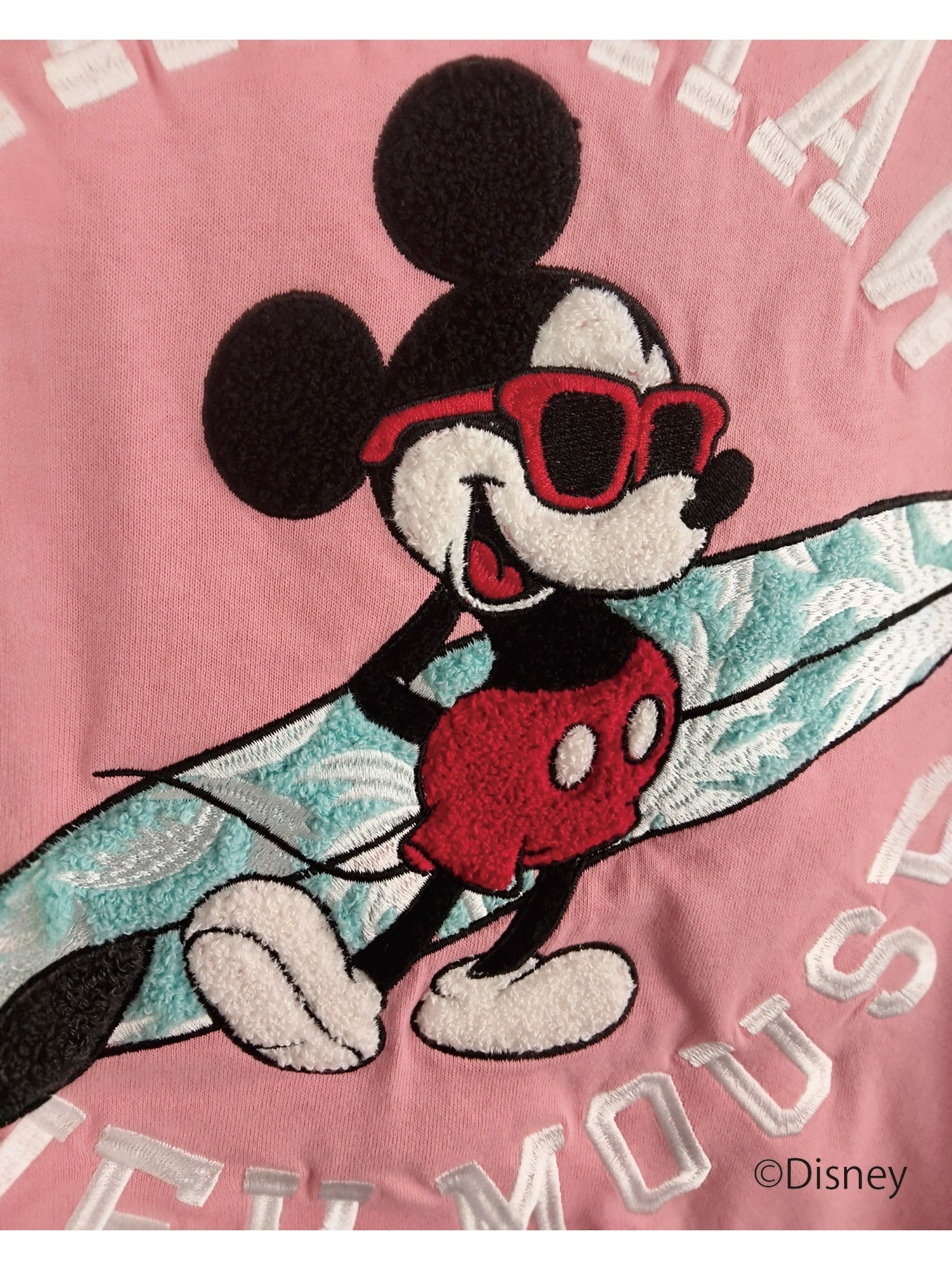 ミッキー サガラ刺繍Tシャツ