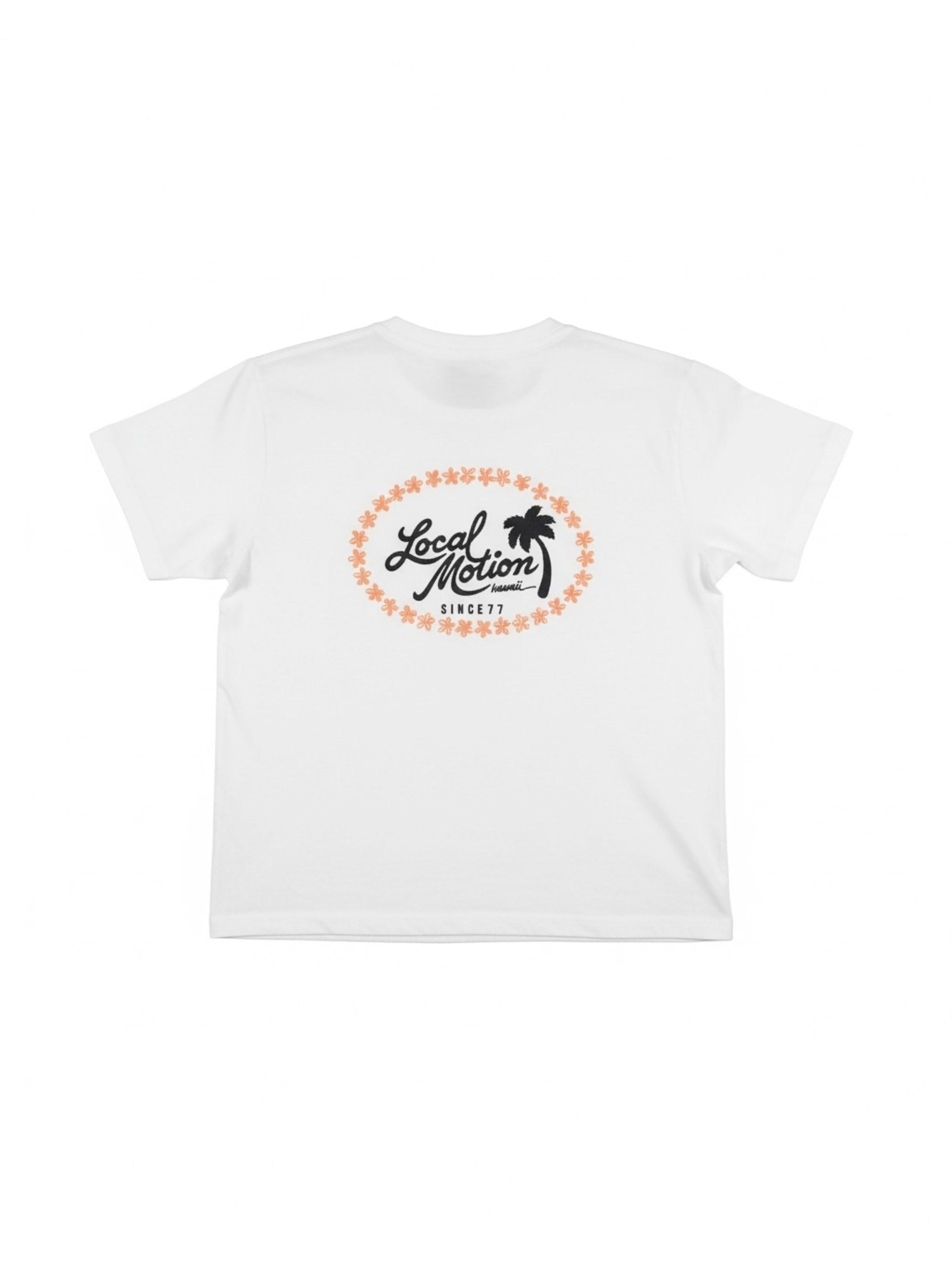 オーバルオリジナルロゴステッチTシャツ - WHT