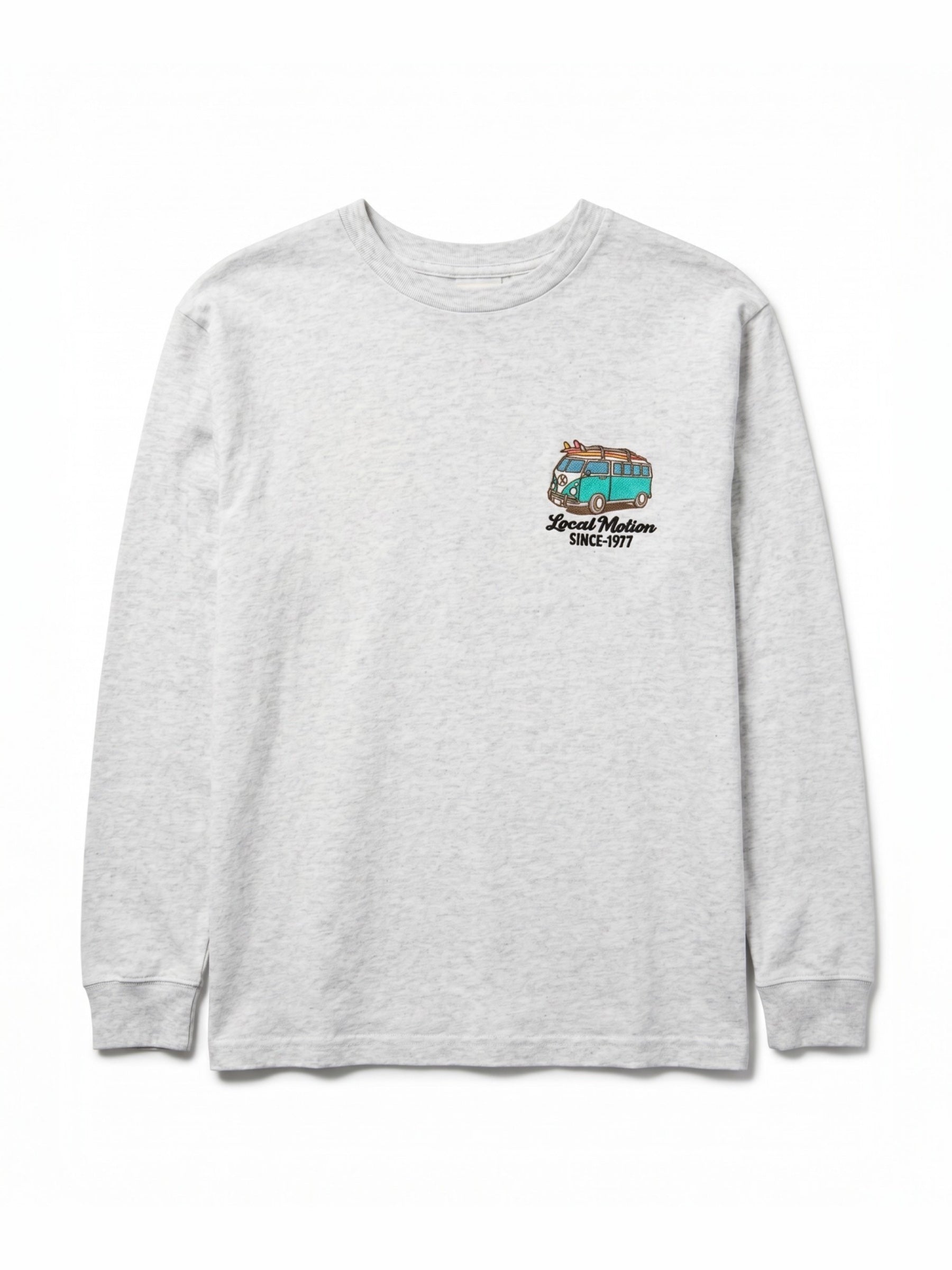 バスサガラ刺繍ロングTシャツ - SIL