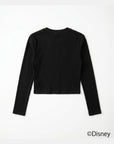 スティッチハイビスカスミニ長袖Tシャツ - BLK