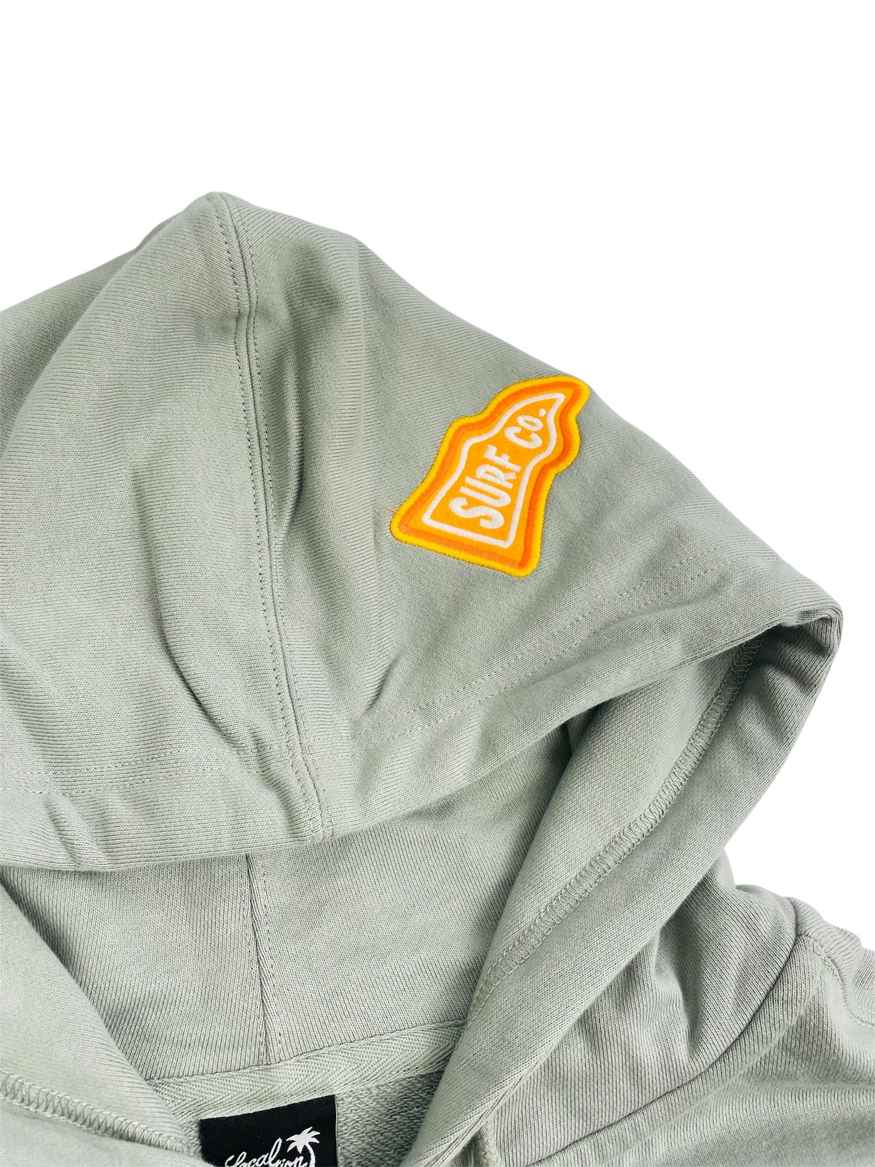 EMBLEM PATCH ZIP HOODIE