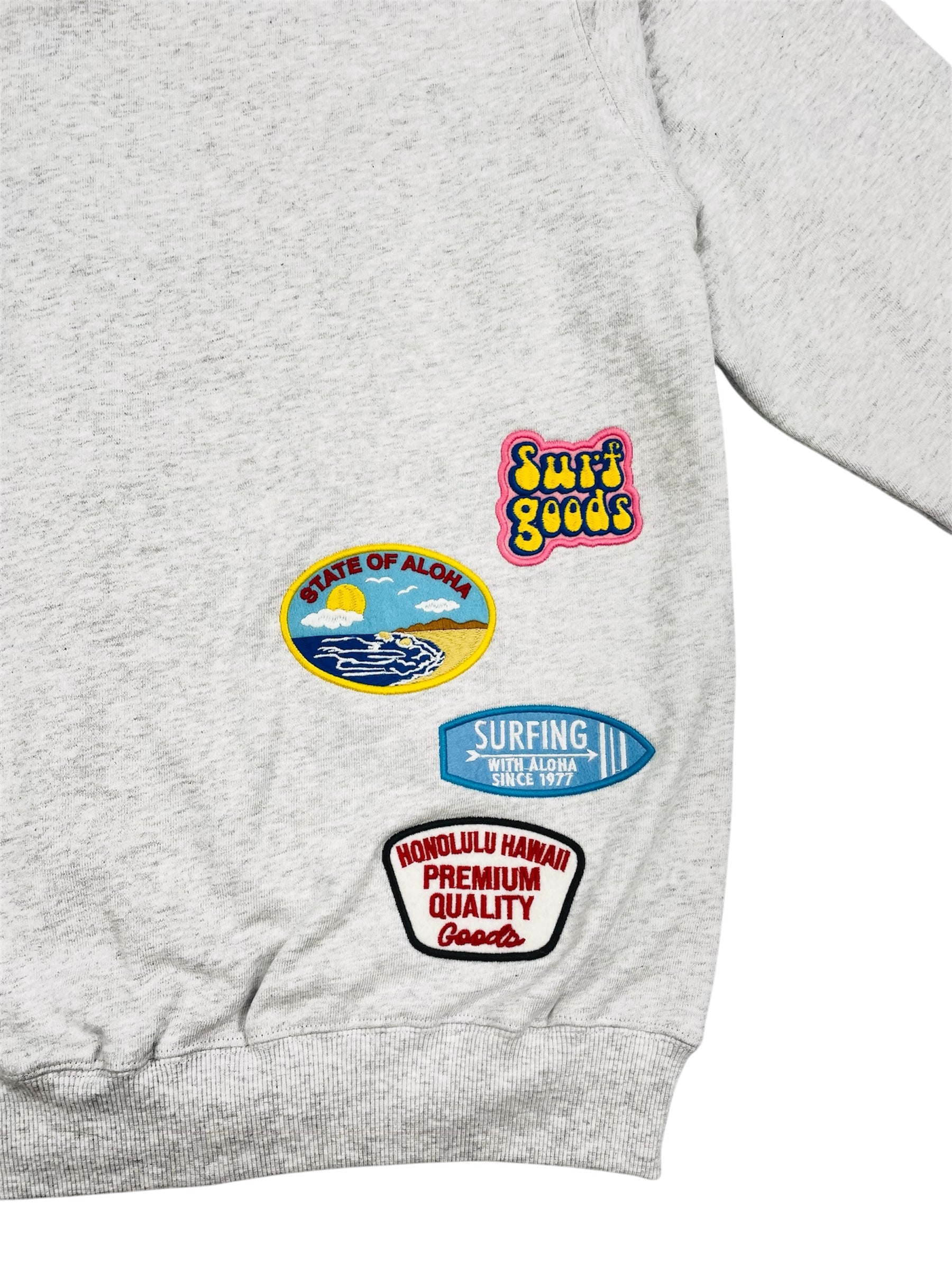 EMBLEM PATCH ZIP HOODIE