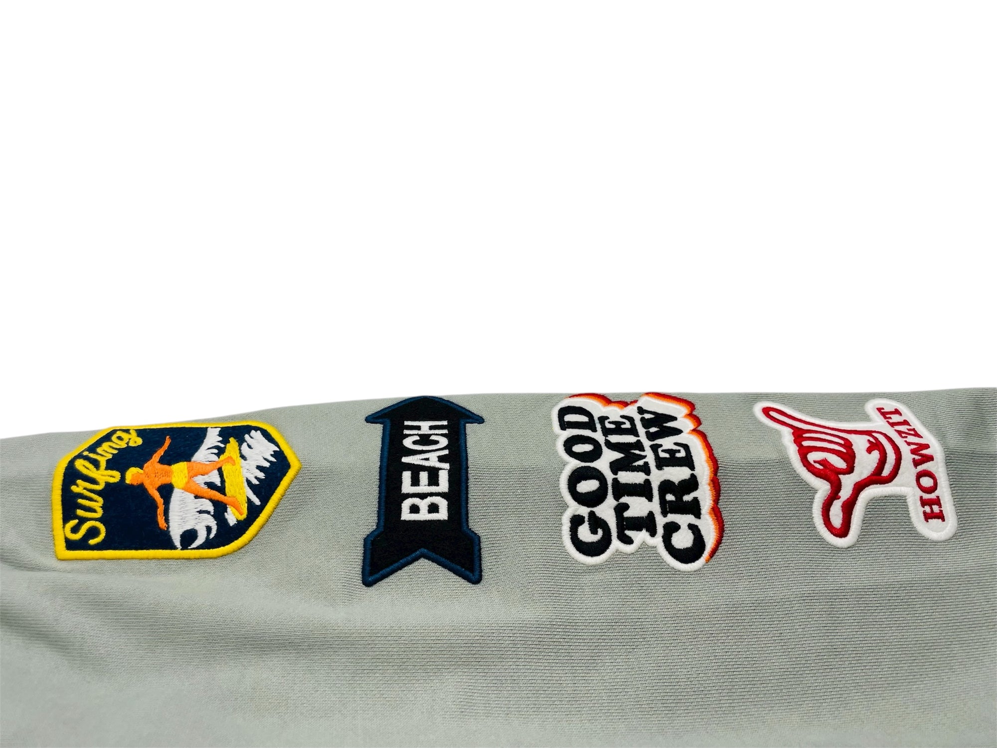 EMBLEM PATCH ZIP HOODIE