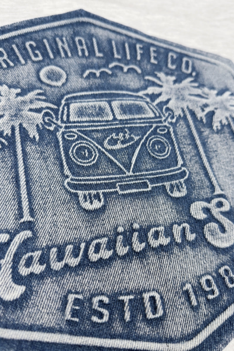 DENIM PATCH HOODIE