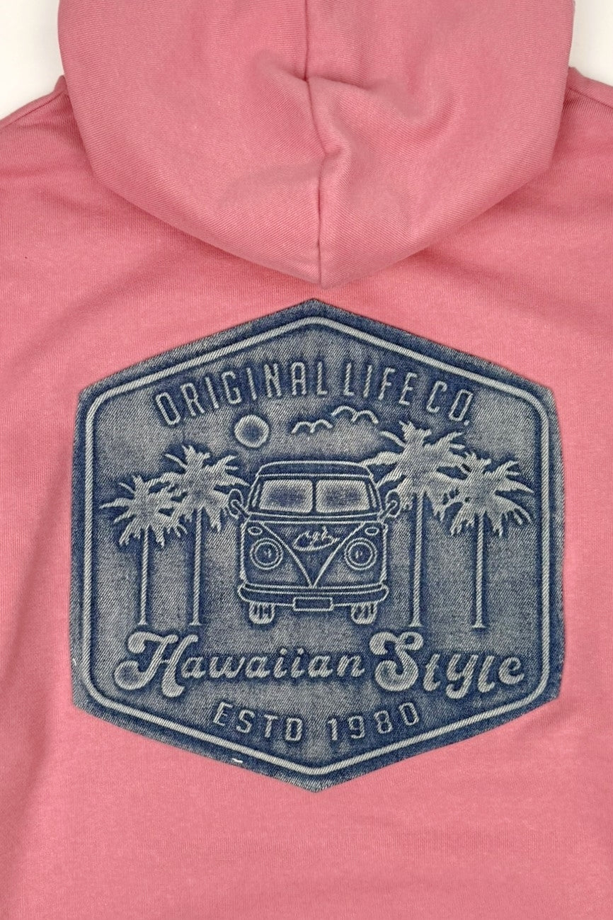 DENIM PATCH HOODIE