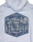 DENIM PATCH HOODIE