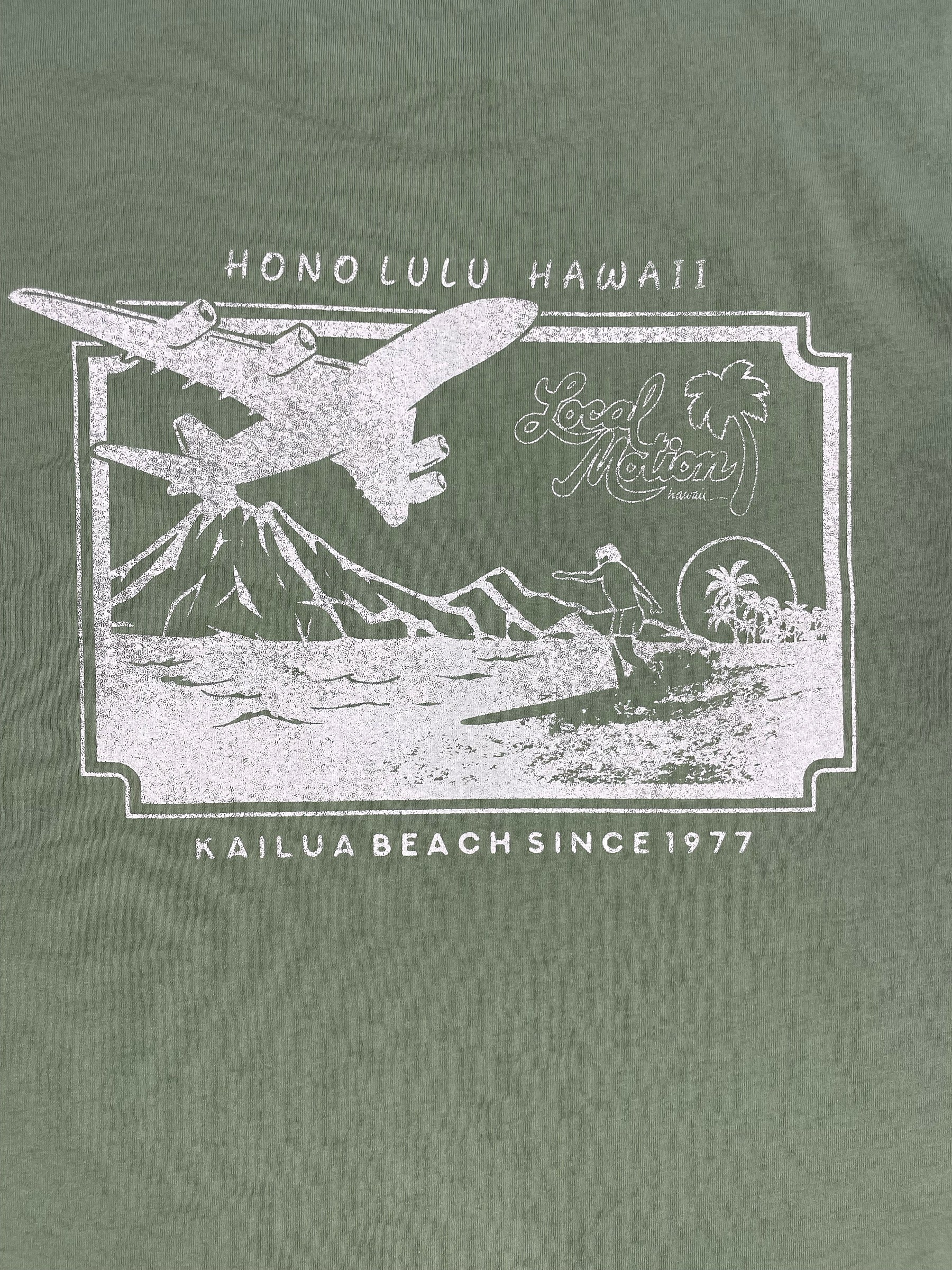 ホノルルプリント長袖Tシャツ