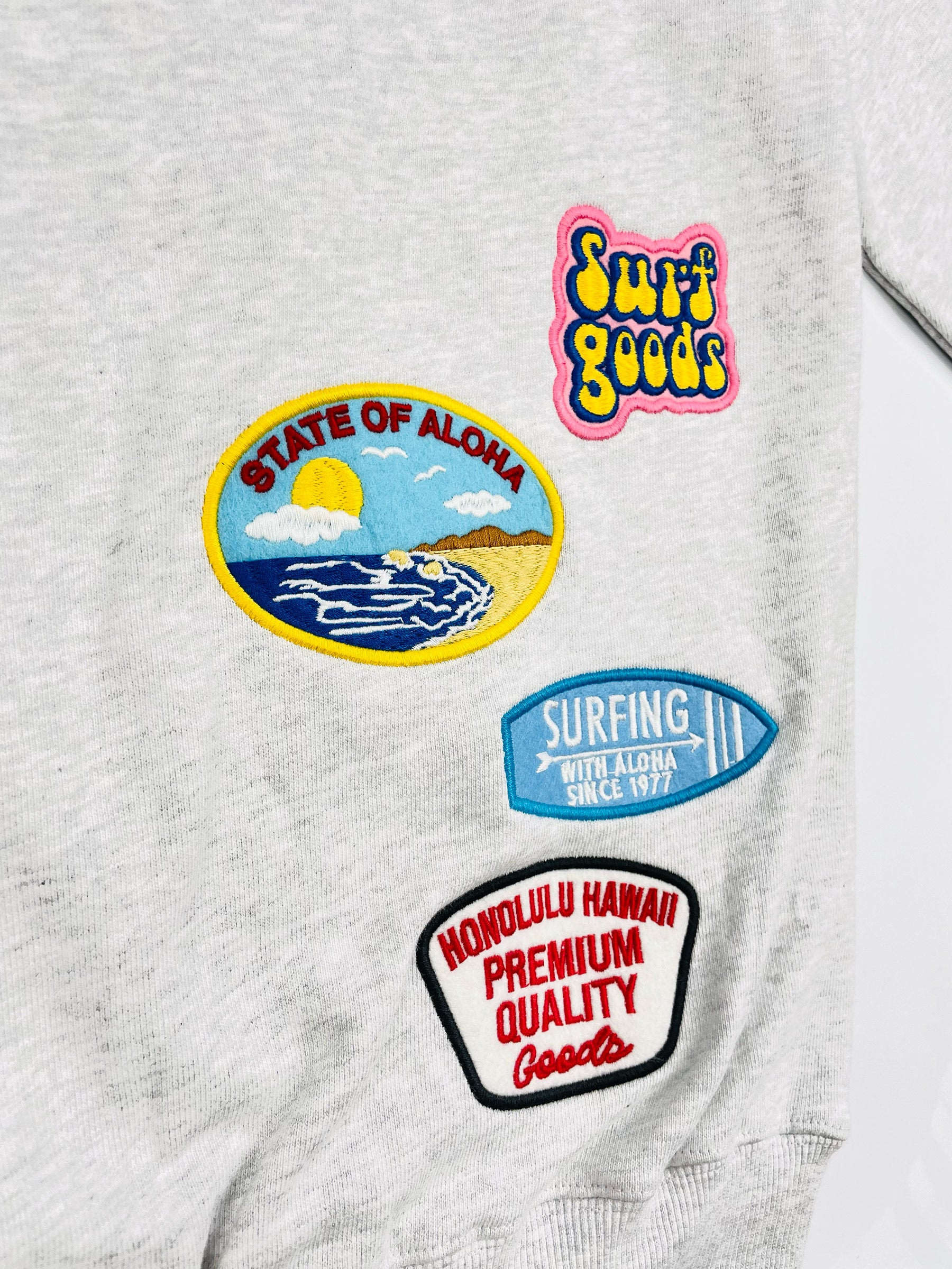 EMBLEM PATCH ZIP HOODIE