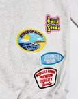 EMBLEM PATCH ZIP HOODIE