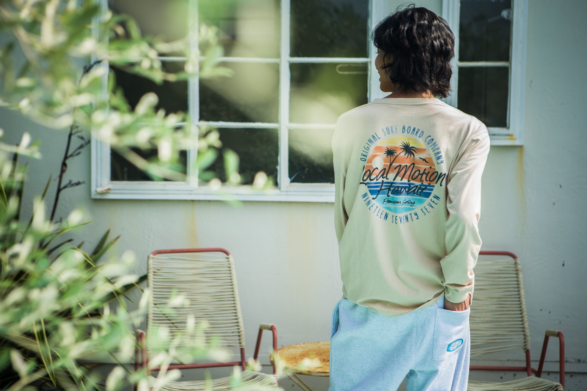 STATIC FLOCKY  LS TEE