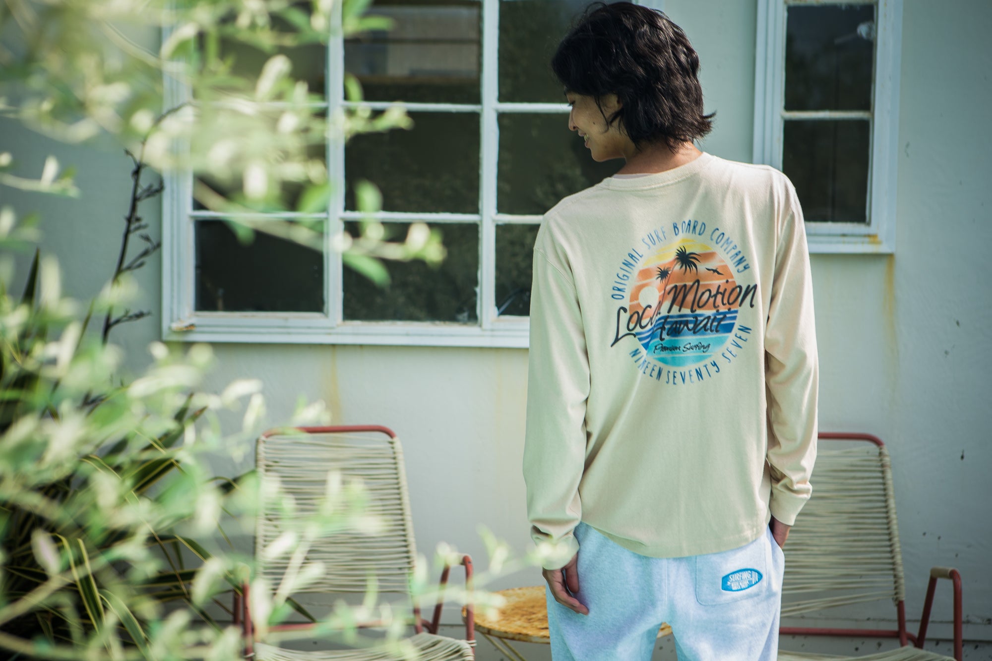 STATIC FLOCKY  LS TEE