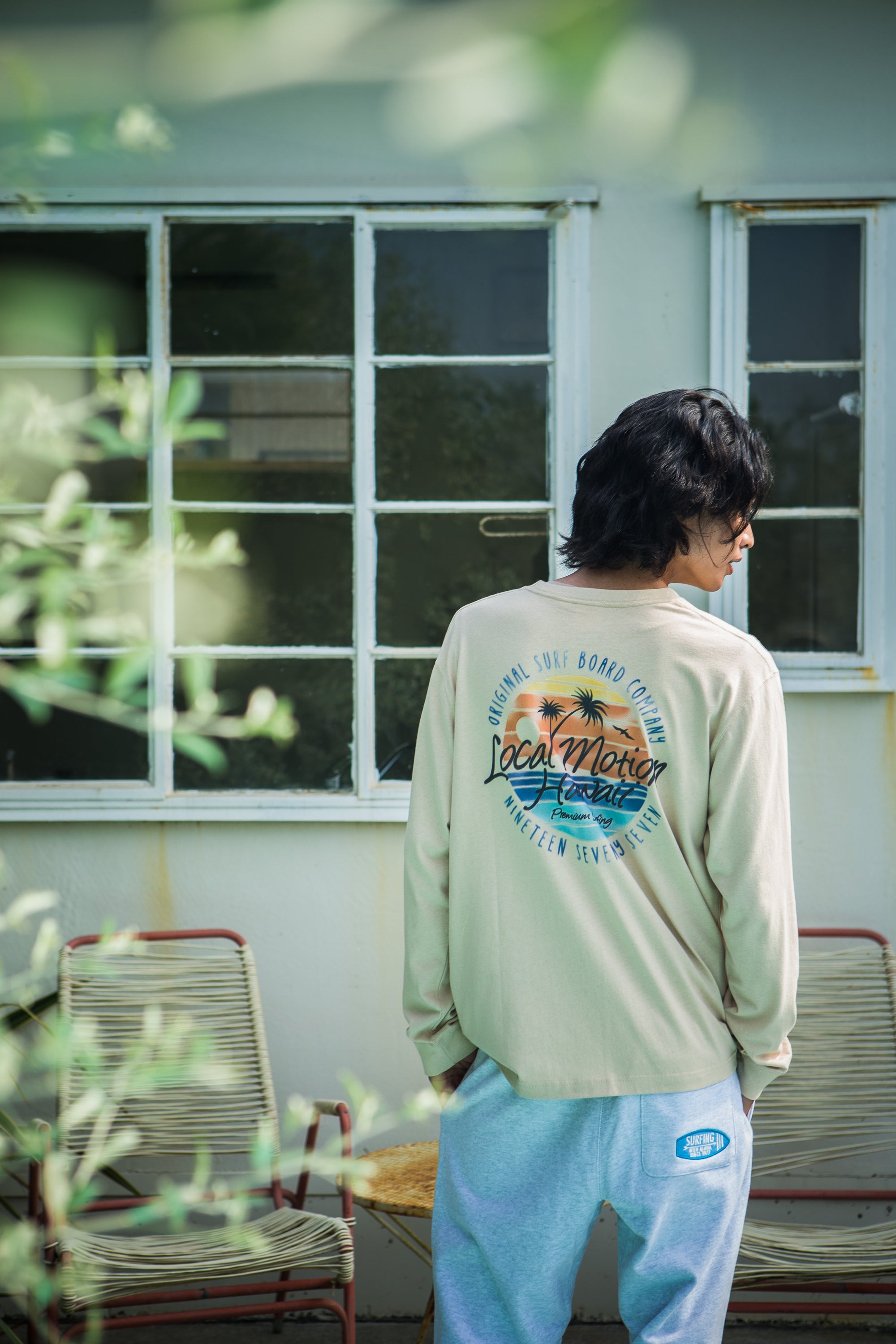 STATIC FLOCKY  LS TEE