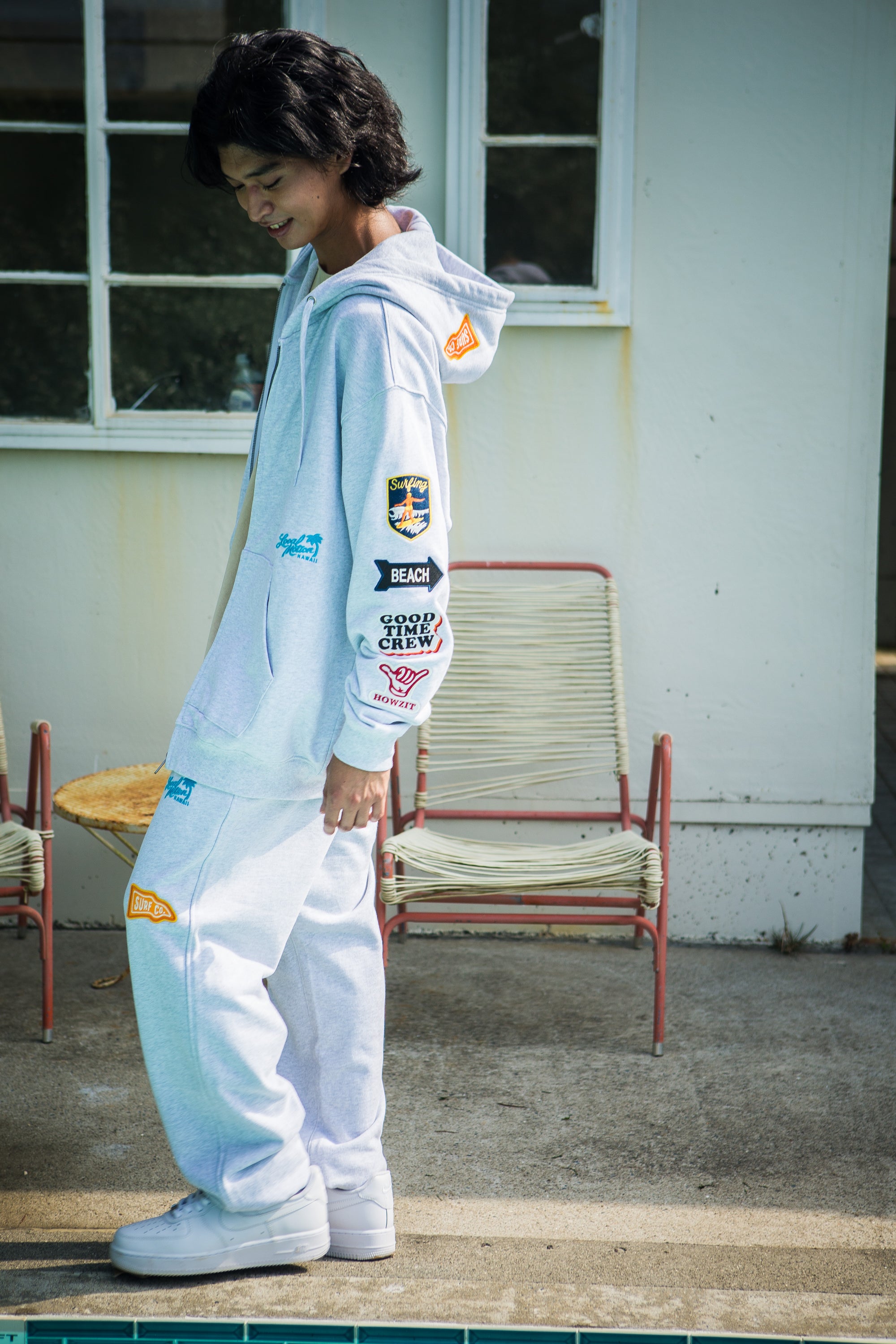 STATIC FLOCKY  LS TEE