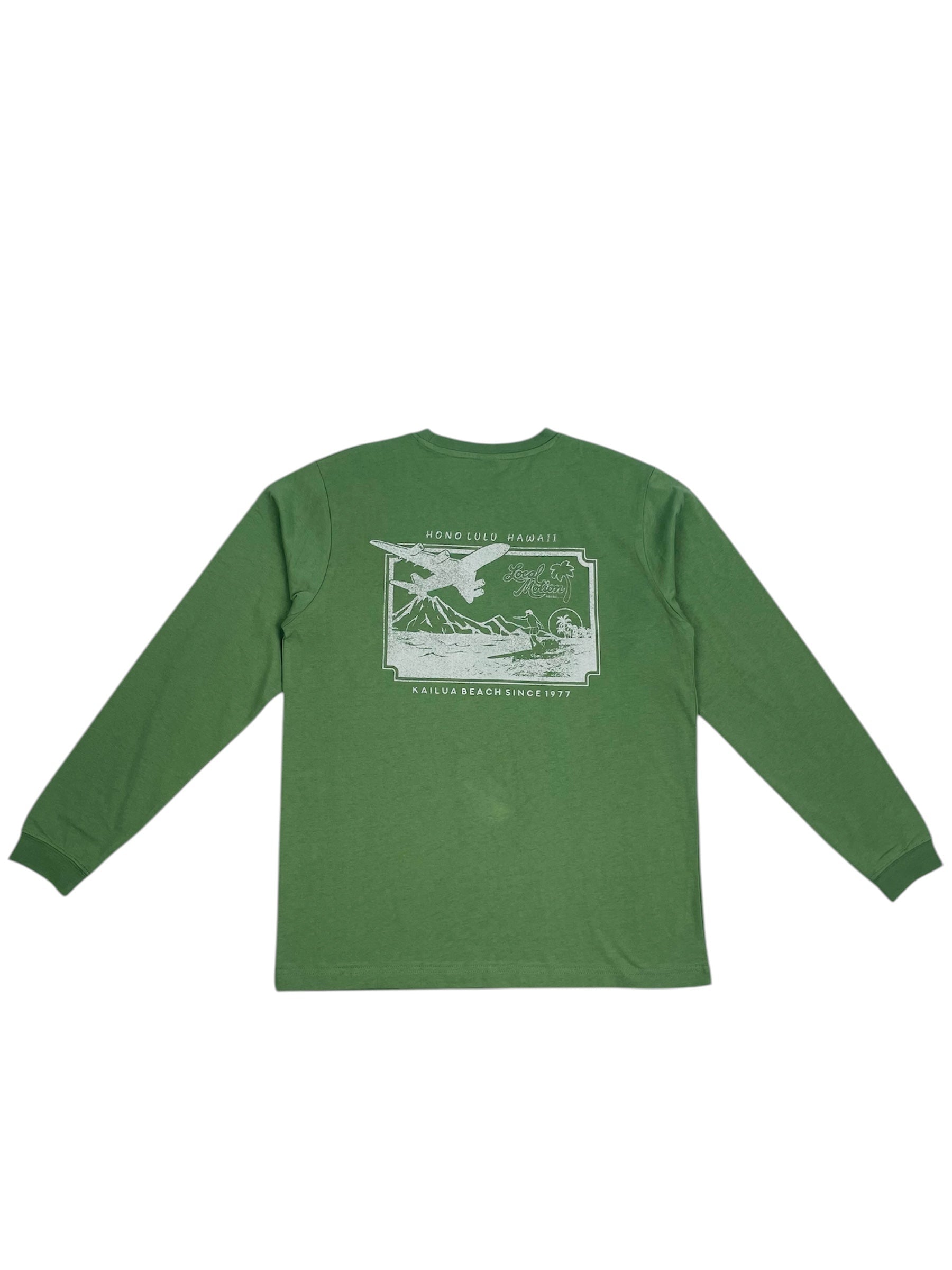 ホノルルプリント長袖Tシャツ