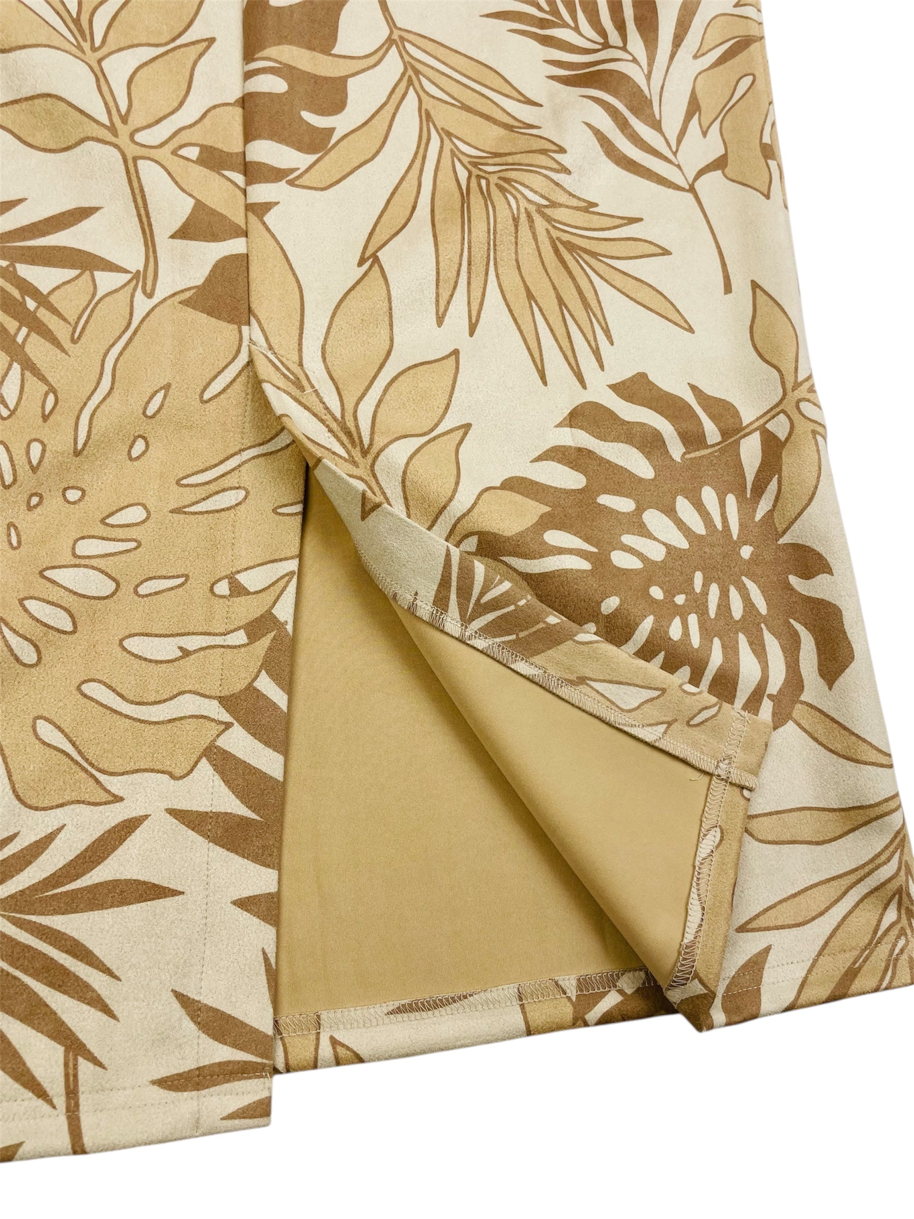 FAUX SUEDE ALL OVER SKIRT