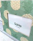 wooden frame Pineapple Pattern