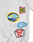 EMBLEM PATCH ZIP HOODIE