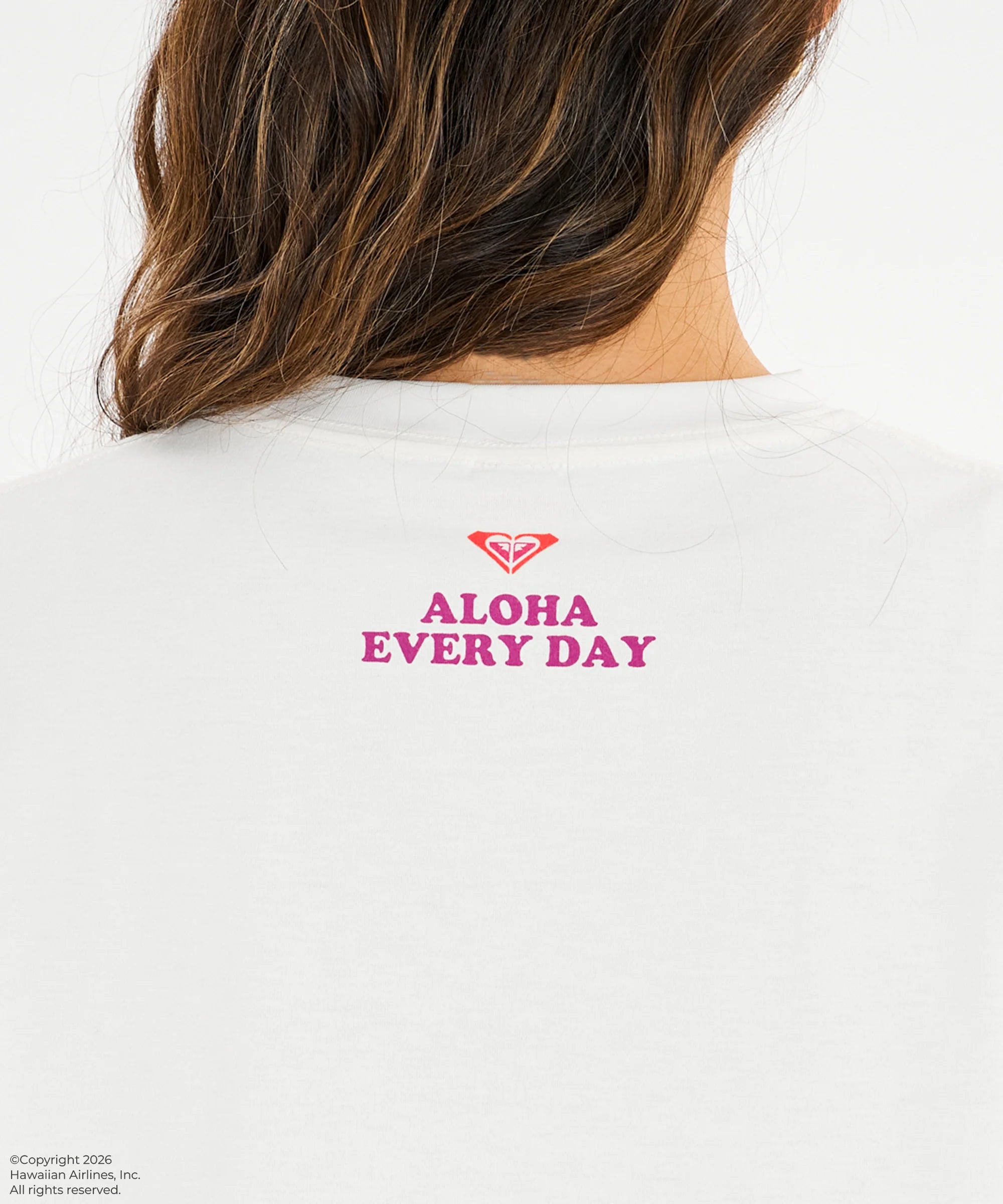 ROXY x HAWAIIAN AIRLINES TEE - WHT1