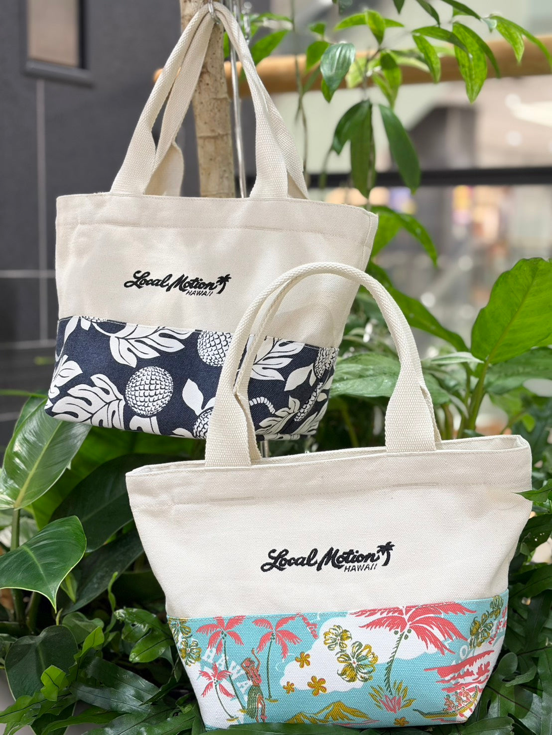 アロハプリントトート