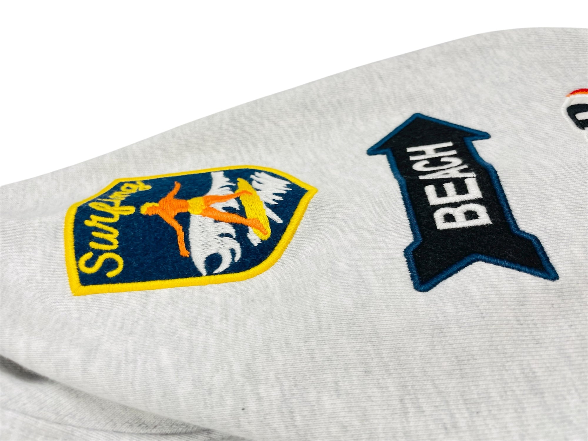 EMBLEM PATCH ZIP HOODIE
