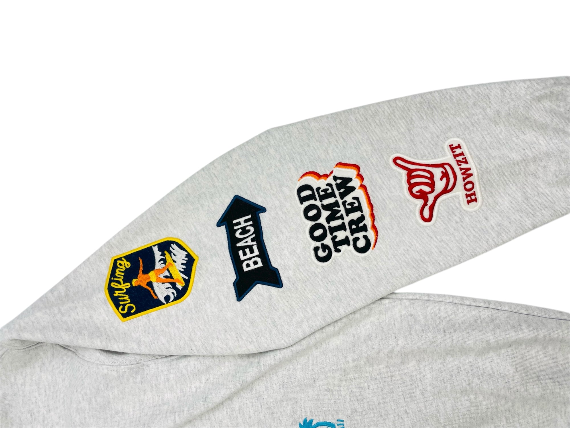 EMBLEM PATCH ZIP HOODIE