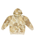 FAUX SUEDE ALL OVER ZIP HOODIE