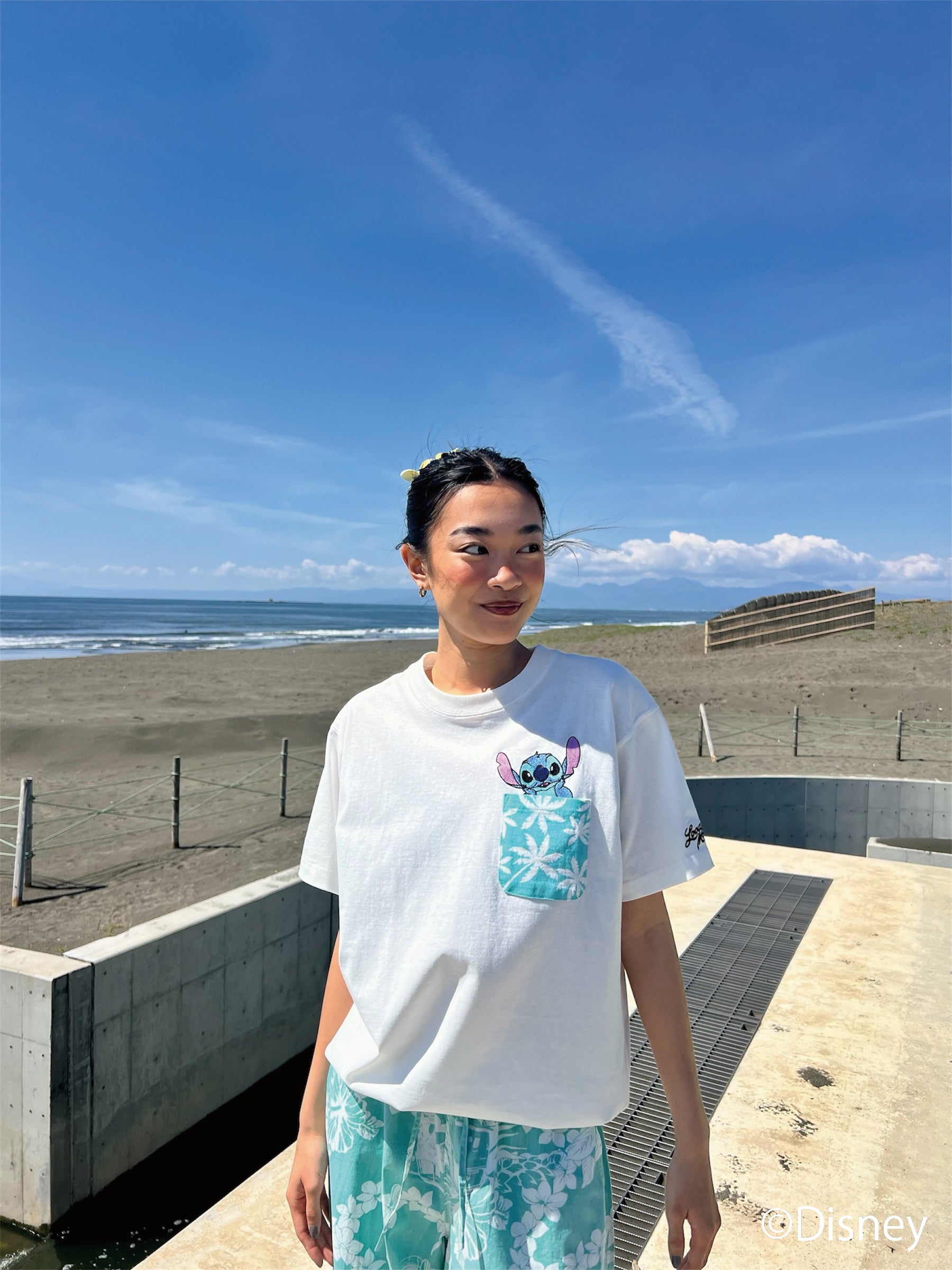 スティッチ刺繍ポケットTシャツ – ローカルモーション公式オンライン