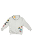 EMBLEM PATCH ZIP HOODIE