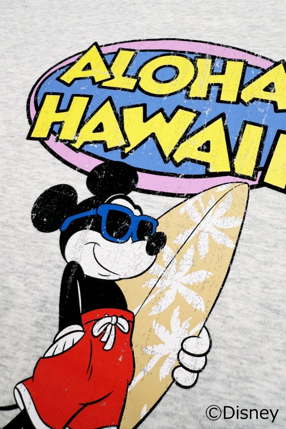 LM/MICKEY ALOHA HAWAII PRINT TEE
