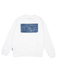 DENIM PATCH SWEAT