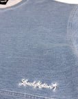CUT DENIM TEE