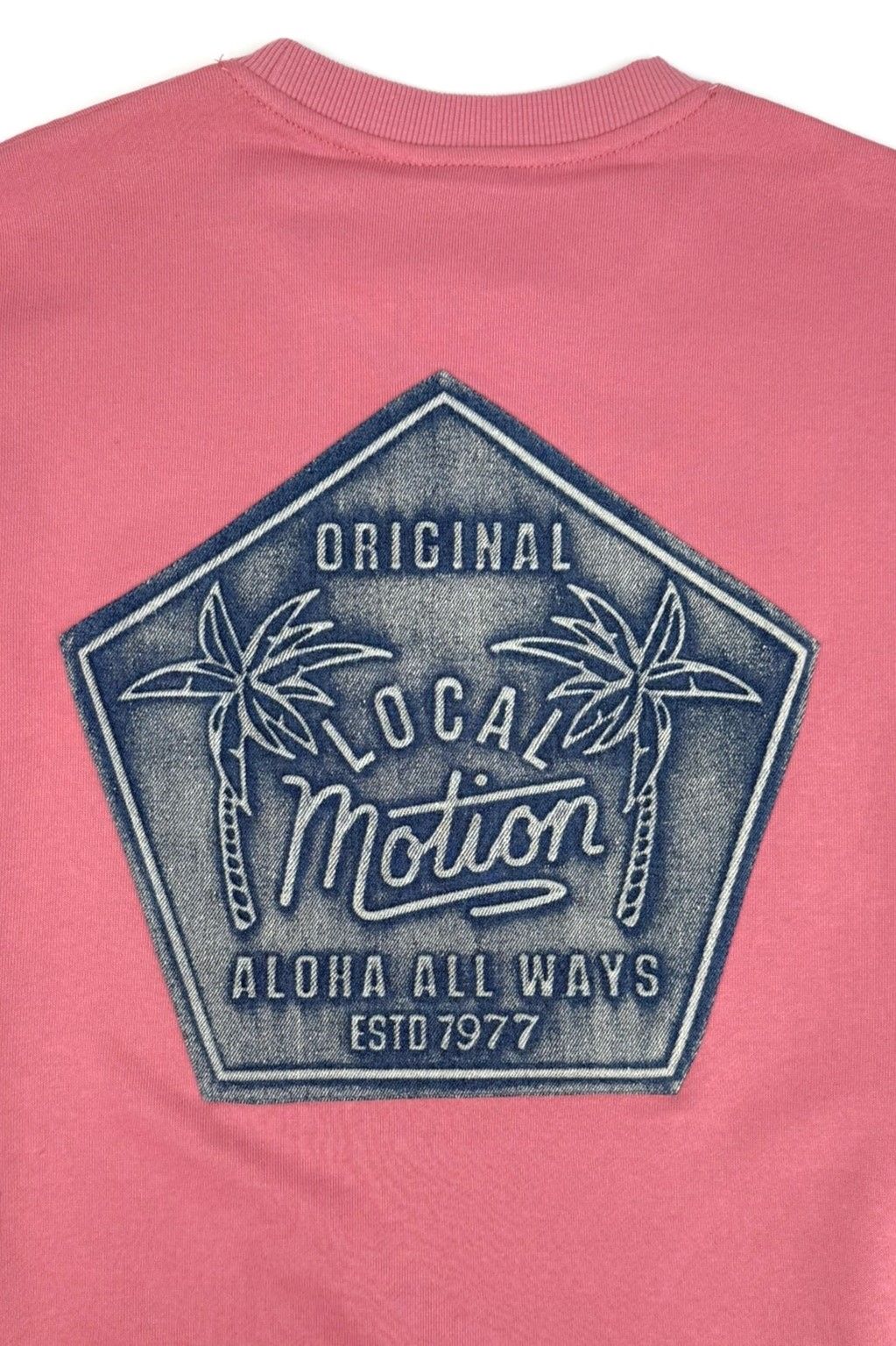 DENIM PATCH SWEAT