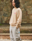 OVAL CHAIN STITCH×PRINT SWEAT
