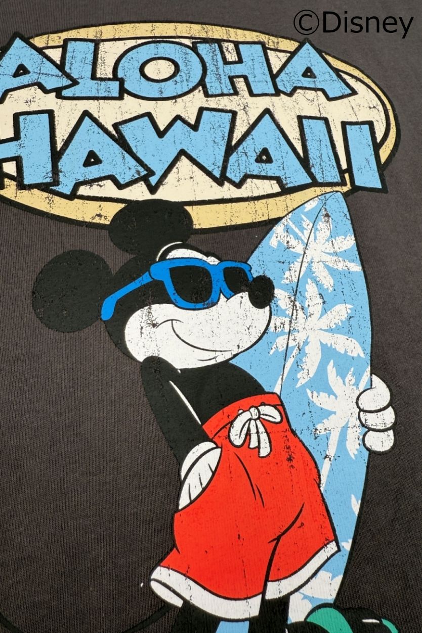 LM/MICKEY ALOHA HAWAII PRINT TEE
