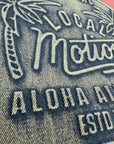 DENIM PATCH SWEAT