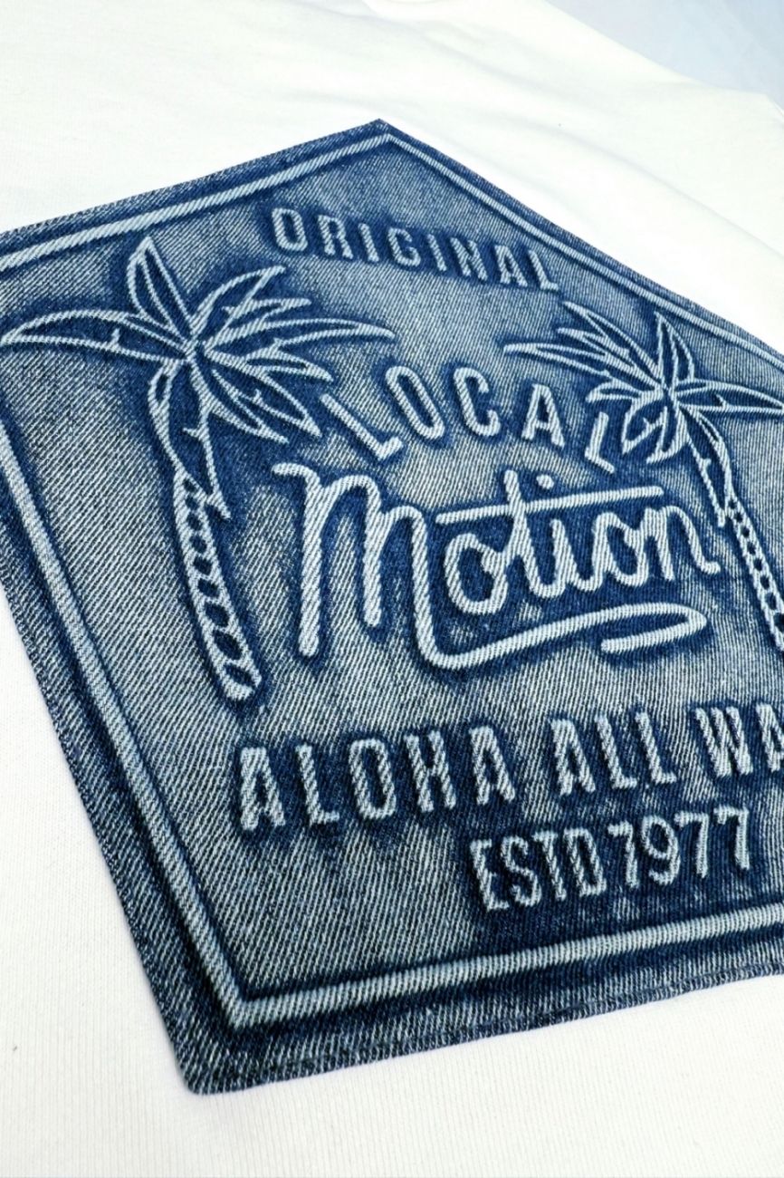 DENIM PATCH SWEAT