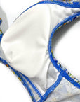 DAISIES SHOULDER FRILL BIKINI TOP
