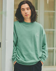DENIM PATCH SWEAT