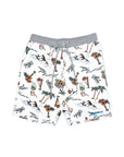 FLEECE PRINT SHORTS